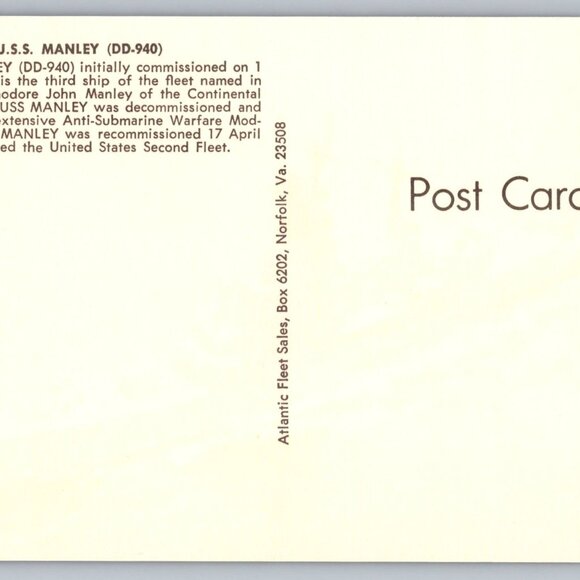 Postcard  Unposted  Warships [Destroyers] Lot of 8 Historic Collection #1163 - Picture 12 of 16